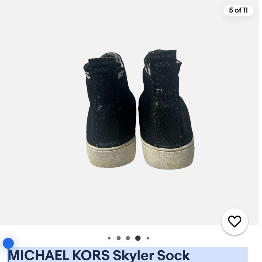 Michael Kors Black Textured High-Tops